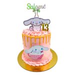 torta cinnamoroll rosada