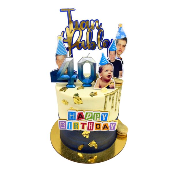 torta memory cake azul