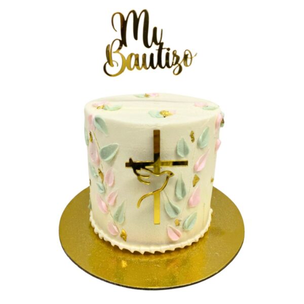 torta mi bautizo cruz paloma