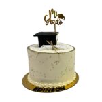 torta mi grado perlas doradas birrete