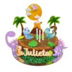 torta sin past dinosaurios niña