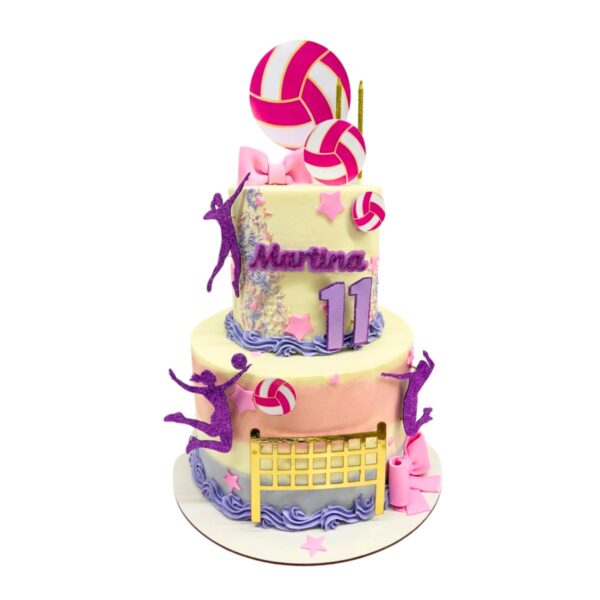 torta volley lila