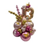 balloon bouquet corona flores mariposas