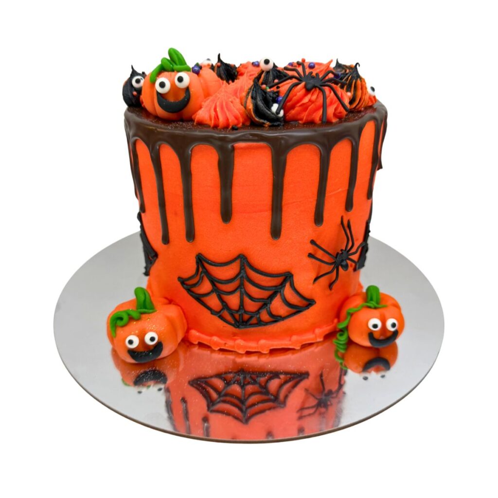torta calabazas arañas